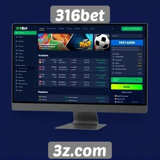 Análise da interface do usuário no site 316bet